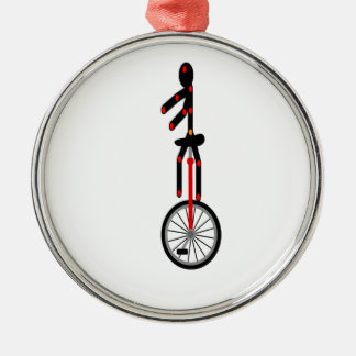 Fantastischer Unicycle im Zirkus Ornament Aus Metall