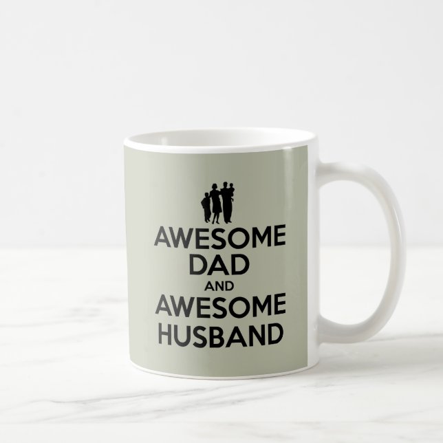 Fantastischer Vater und fantastischer Ehemann Tasse (Rechts)