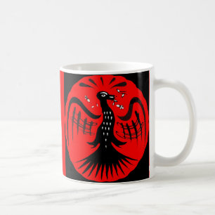 fantastischer Vogel-Volkskunst Tasse