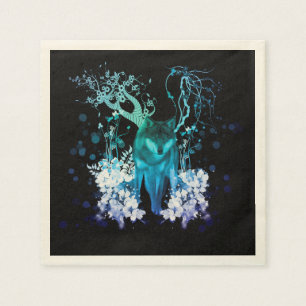 Fantastischer Wolf Serviette