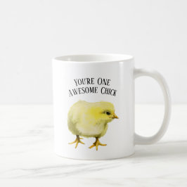 Fantastischer Wortspiel-Baby-Huhn-Vogel des Kaffeetasse