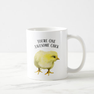 Fantastischer Wortspiel-Baby-Huhn-Vogel des Kaffeetasse