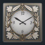 Fantastisches Art Deco Quadratische Wanduhr<br><div class="desc">Großartiges Uhrendesign. Du wirst es wie andere Liebe bekommen. Sie können dieses Design auch für andere Produkte verwenden,  die Sie mögen,  oder Ihren Text anpassen und hinzufügen. Folgen Sie mir für mehr. Vielen Dank. Ich wünsche Ihnen einen schönen Tag.</div>