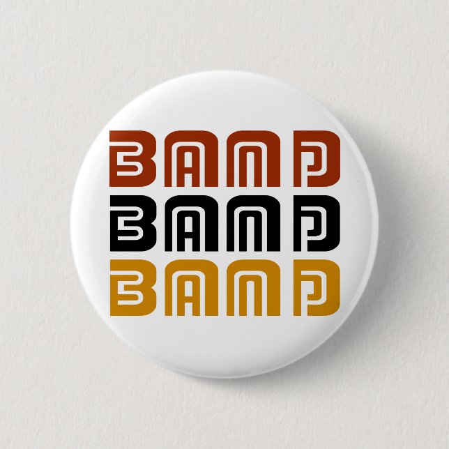 Fantastisches Band-Trio-Musik-Geschenk Button (Vorderseite)