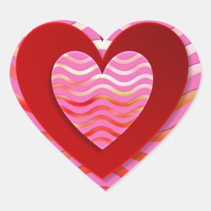 Fantastisches Bild für Liebe Herz-Aufkleber