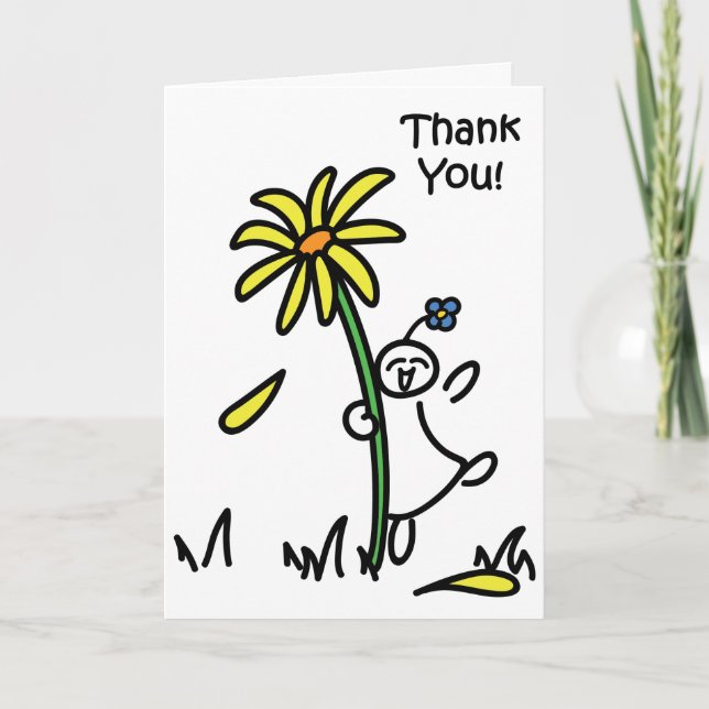 Fantastisches Bloomin danken Ihnen Dankeskarte (Vorderseite)