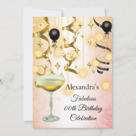 Fantastisches Champagner Gold Pink Lights Party Save The Date