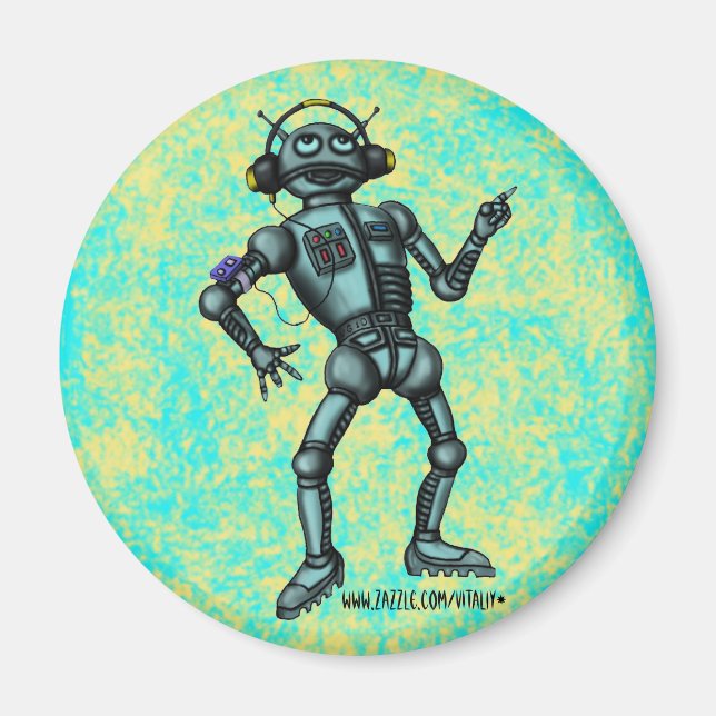 Fantastisches Design für Musikroboter Magnet (Vorne)