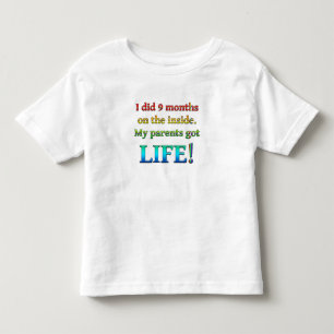 FANTASTISCHES DESIGN "ICH HABE 9 MONATE ELTERN GOT KLEINKIND T-SHIRT