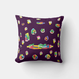 Fantastisches Design lila und rosa Kissen