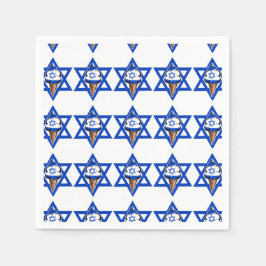 Fantastisches Eis unter israelischer Flagge Serviette