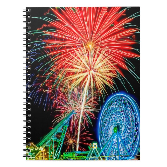 Fantastisches Fireworks-Notebook Notizblock (Vorderseite)