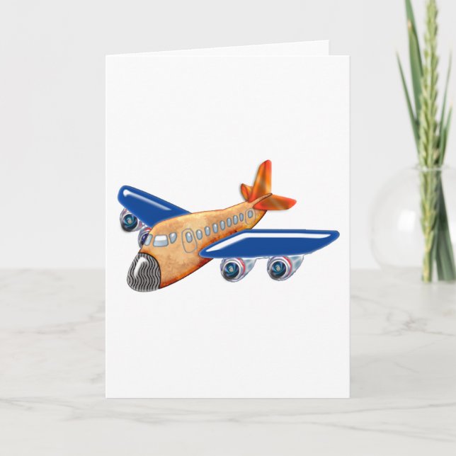 Fantastisches Flugzeug Karte (Vorderseite)