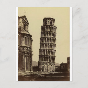 Fantastisches Foto von Pisa Turm im Jahr 1860! Postkarte