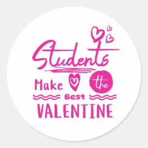 Fantastisches Geschenk für Lehrer am Valentinstag Runder Aufkleber
