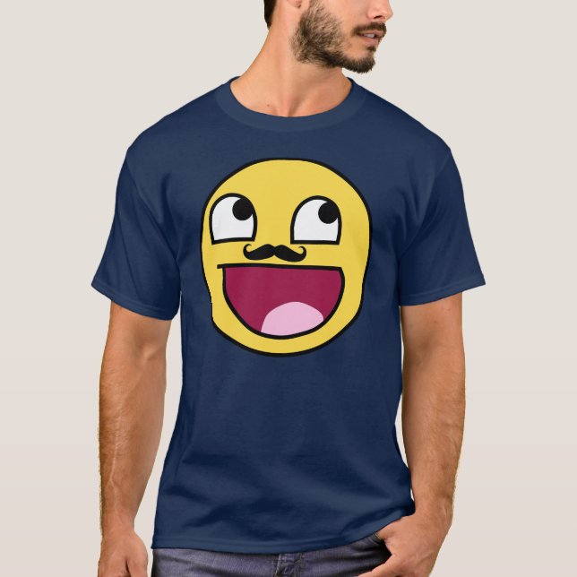 FANTASTISCHES GESICHT MIT DEM SCHNURRBART T-Shirt (Vorderseite)
