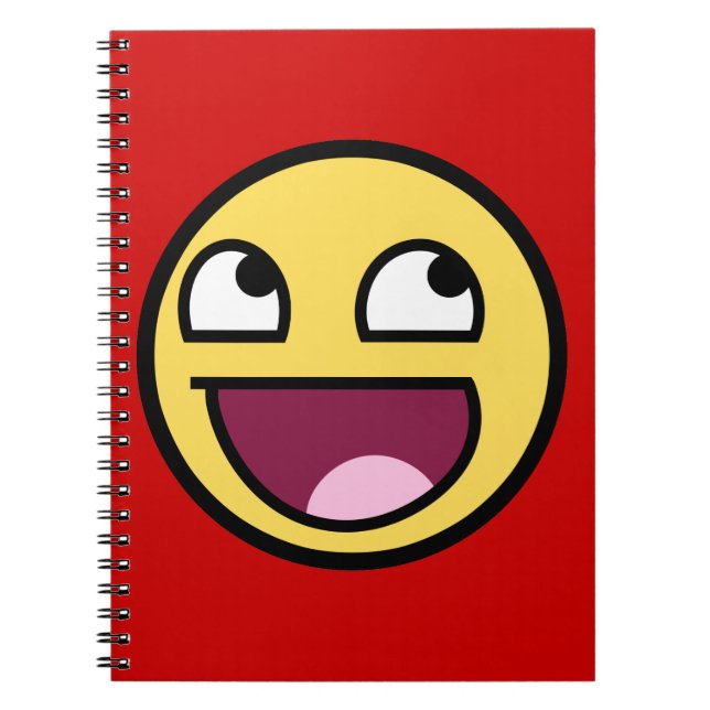 Fantastisches Gesichts-Notizbuch Notizblock (Vorderseite)