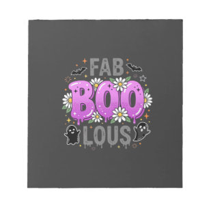 Fantastisches Halloween-Geister-Design_1 Notizblock