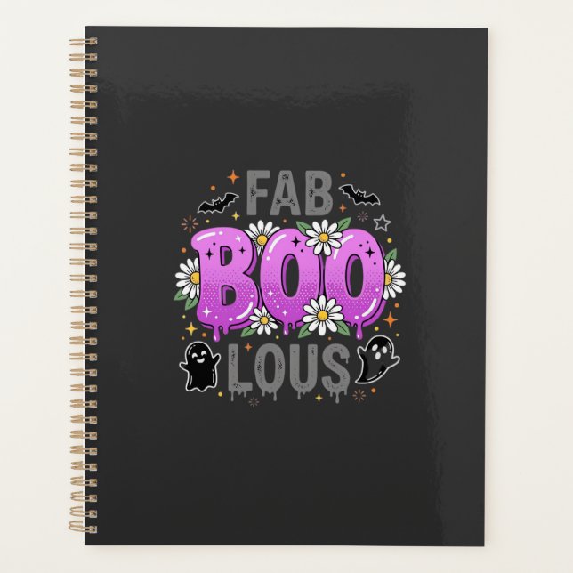 Fantastisches Halloween-Geister-Design_1 Planer (Vorderseite)