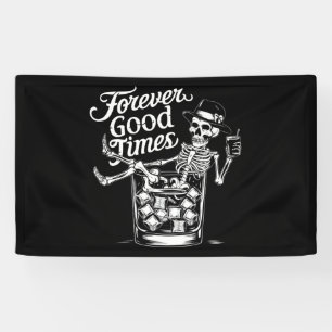 Fantastisches Halloween Skull für immer Banner