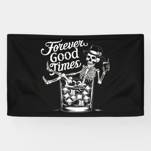 Fantastisches Halloween Skull für immer Banner (Horizontal)