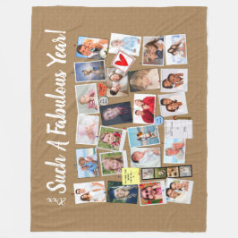 Fantastisches Jahr für Ihr eigenes Foto Fleecedecke