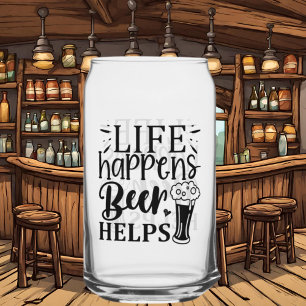 Fantastisches Leben: Bier hilft Wortkunst Dosenglas