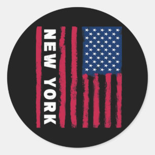 Fantastisches New York USA Vereinigte Staaten Amer Runder Aufkleber