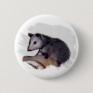 Fantastisches Opossum-Opossum Button