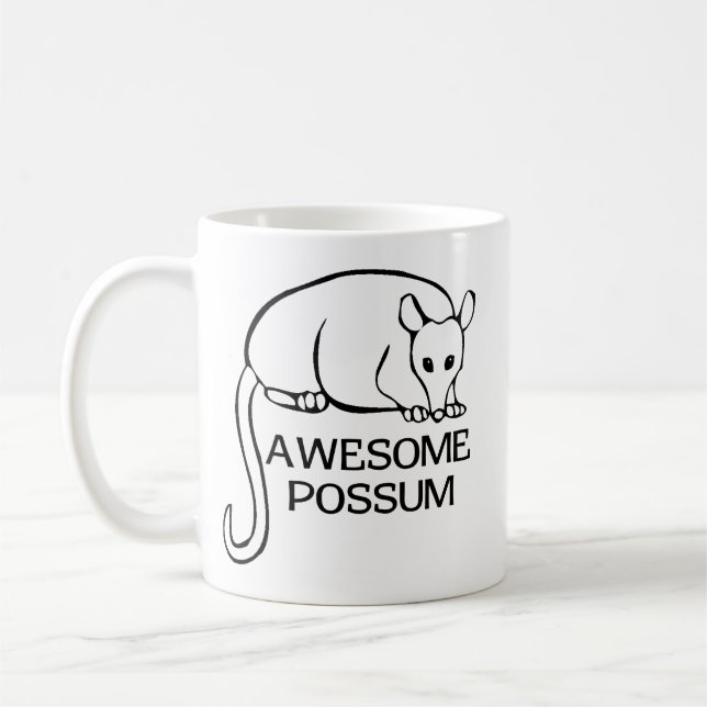 Fantastisches Opossum Tasse (Links)
