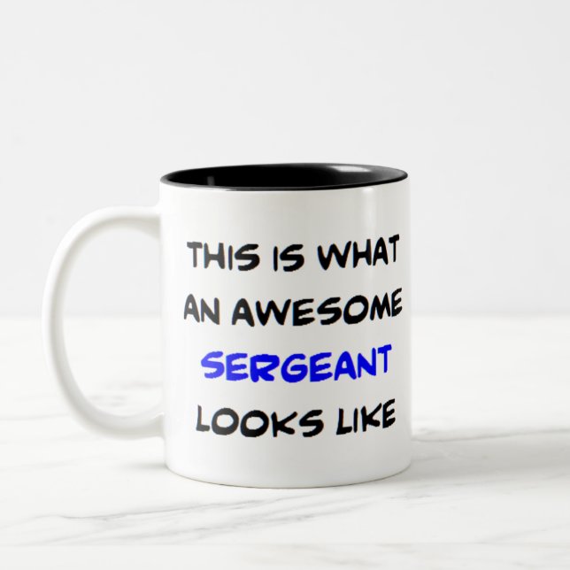 fantastisches sergeant4 zweifarbige tasse (Links)