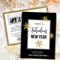 Fantastisches Silvesterfestival Gold Snowflakes Fo