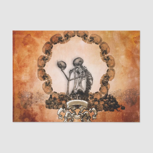 Fantastisches Skelett Seidenpapier (Vorderseite)