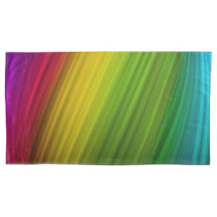Fantastisches Spektrum an Regenbogenfarben Kissenbezug