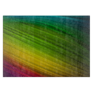 Fantastisches Spektrum an Regenbogenfarben Schneidebrett