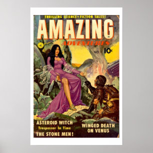 Fantastisches sternartiges Hexe-Plakat Poster