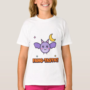 Fantastisches süßes Fledermaus-Kinder-Halloween-T- T-Shirt