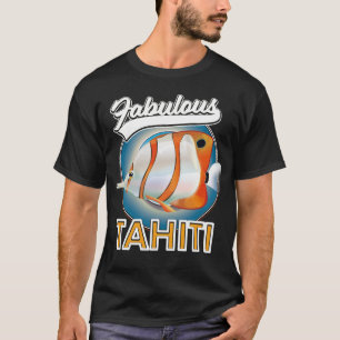 fantastisches Tahiti Retro Logo T-Shirt