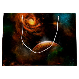 Fantastisches Universum mit Planeten und Sternen Große Geschenktüte