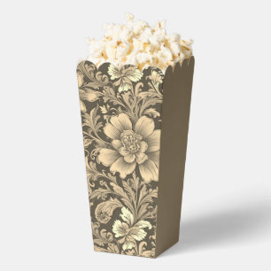 Fantastisches Vintage-Sepia-Blumenmuster  Geschenkschachtel