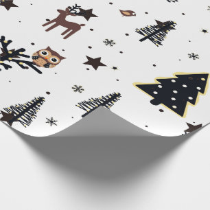 Fantastisches Waldtiere-Feiertags-Geschenkpapier Geschenkpapier