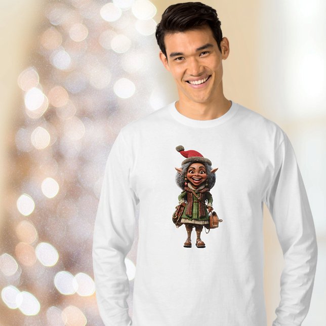 Fantastisches Weihnachtself Männer-T-Shirt T-Shirt (Von Creator hochgeladen)