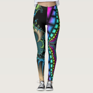 Fantastisches zerbrochenes Fraktal Leggings