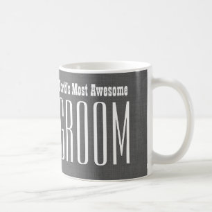 Fantastischste BRÄUTIGAM der Welt der graues Weiß Kaffeetasse