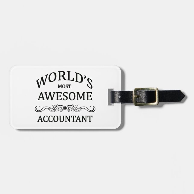 Fantastischste Buchhalter der Welt der Gepäckanhänger (Vorderseite horizontal)