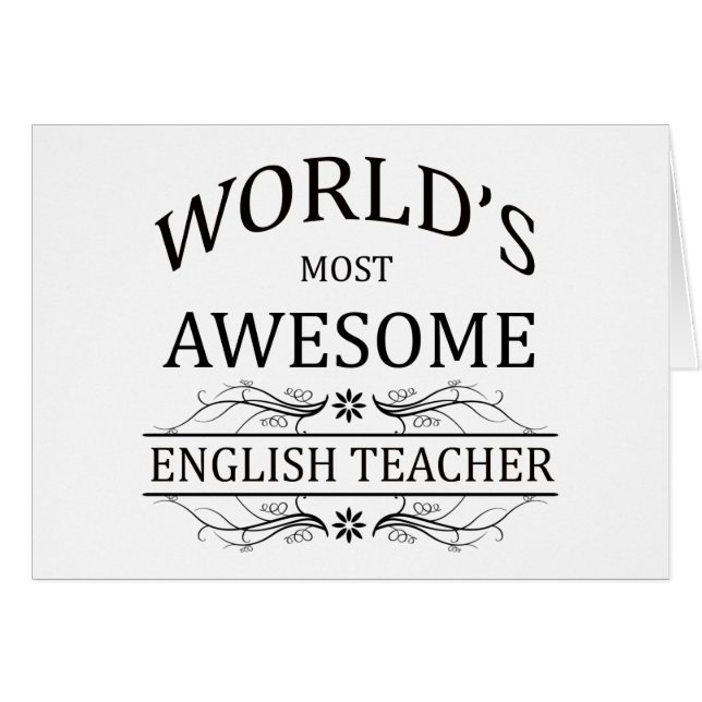 Fantastischste englische Lehrer der Welt der (Vorderseite (Horizontal))