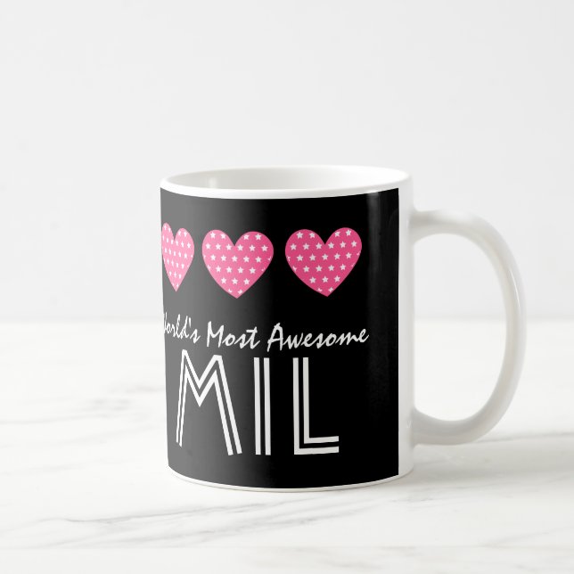 Fantastischste Herzen V02 die SCHWIEGERMUTTER der Tasse (Rechts)