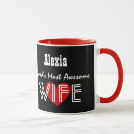 Fantastischste Herzen V03J4 die EHEFRAU der Welt Tasse