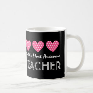 Fantastischste Herzen V06 der LEHRER der Welt Tasse