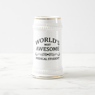 Fantastischste medizinische Student der Welt der Bierglas